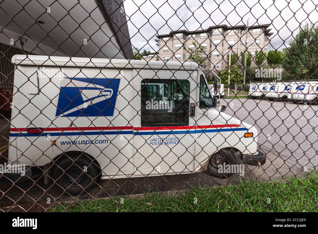 Usps mail truck hires stock photography and images Alamy