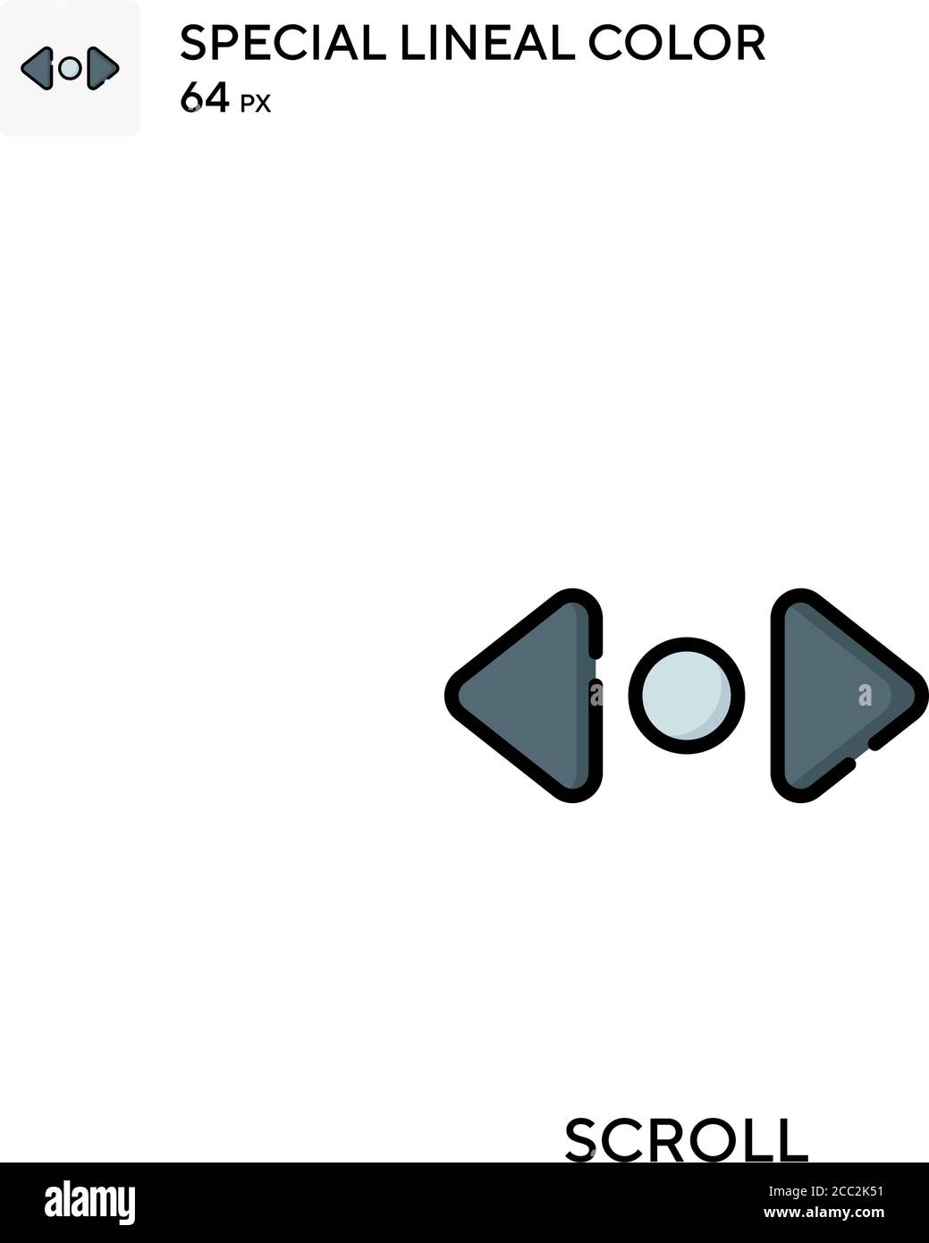 Scroll Special lineal color vector icon. Scroll icons for your business ...