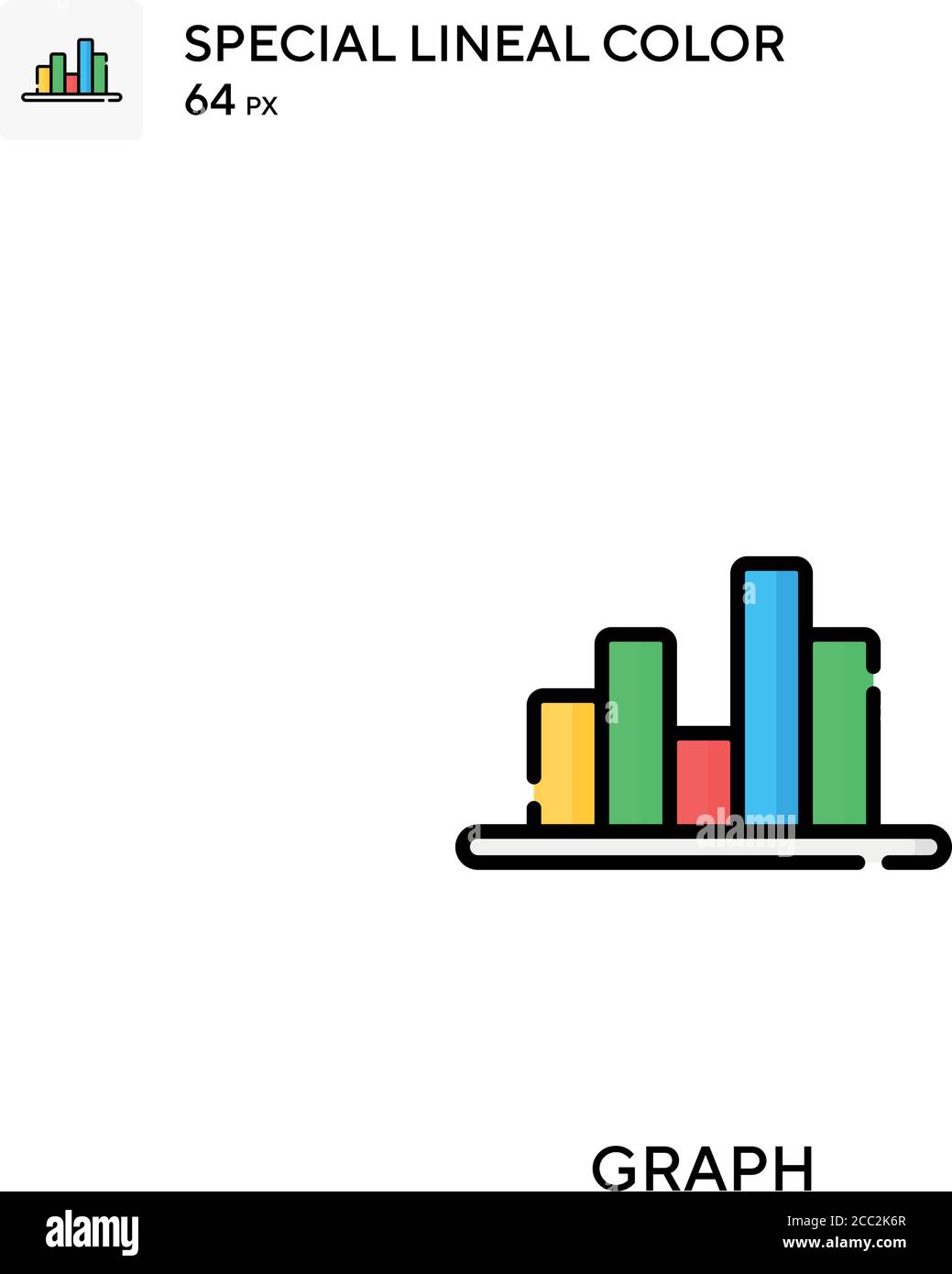 Graph Special lineal color vector icon. Graph icons for your business ...