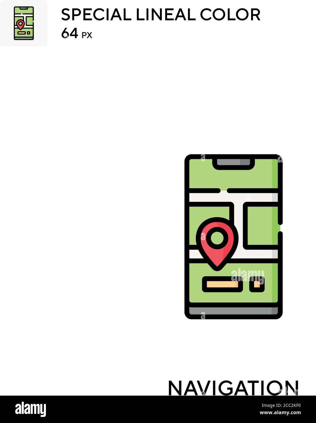 Navigation Special lineal color vector icon. Navigation icons for your ...