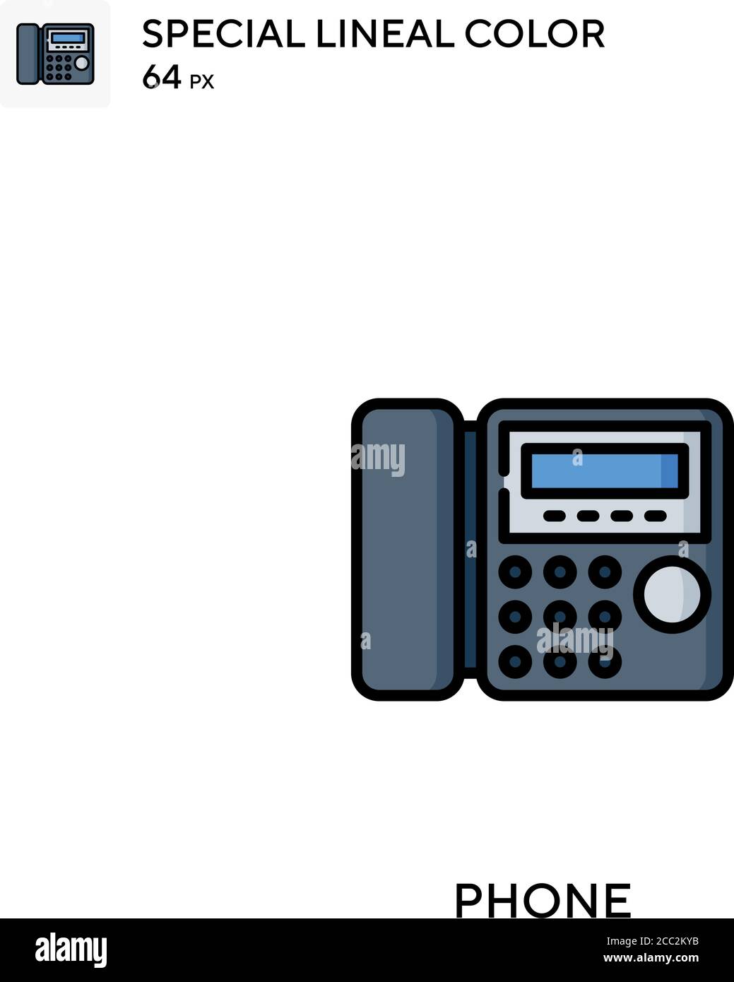 Phone Special lineal color vector icon. Phone icons for your business ...