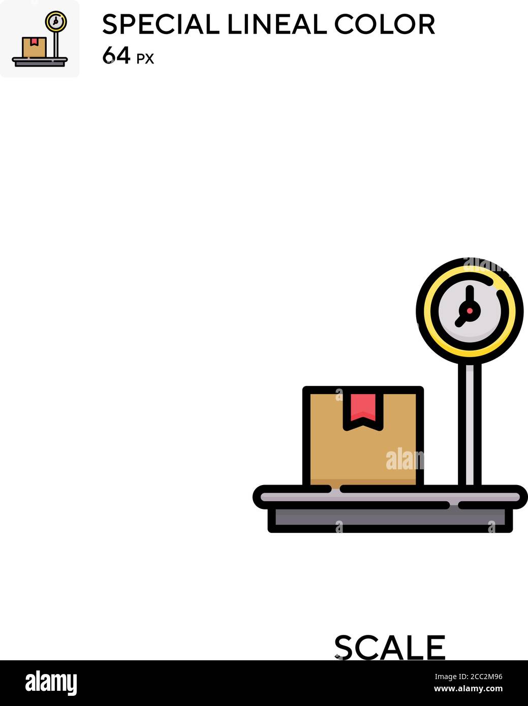 Scale Special lineal color vector icon. Scale icons for your business ...