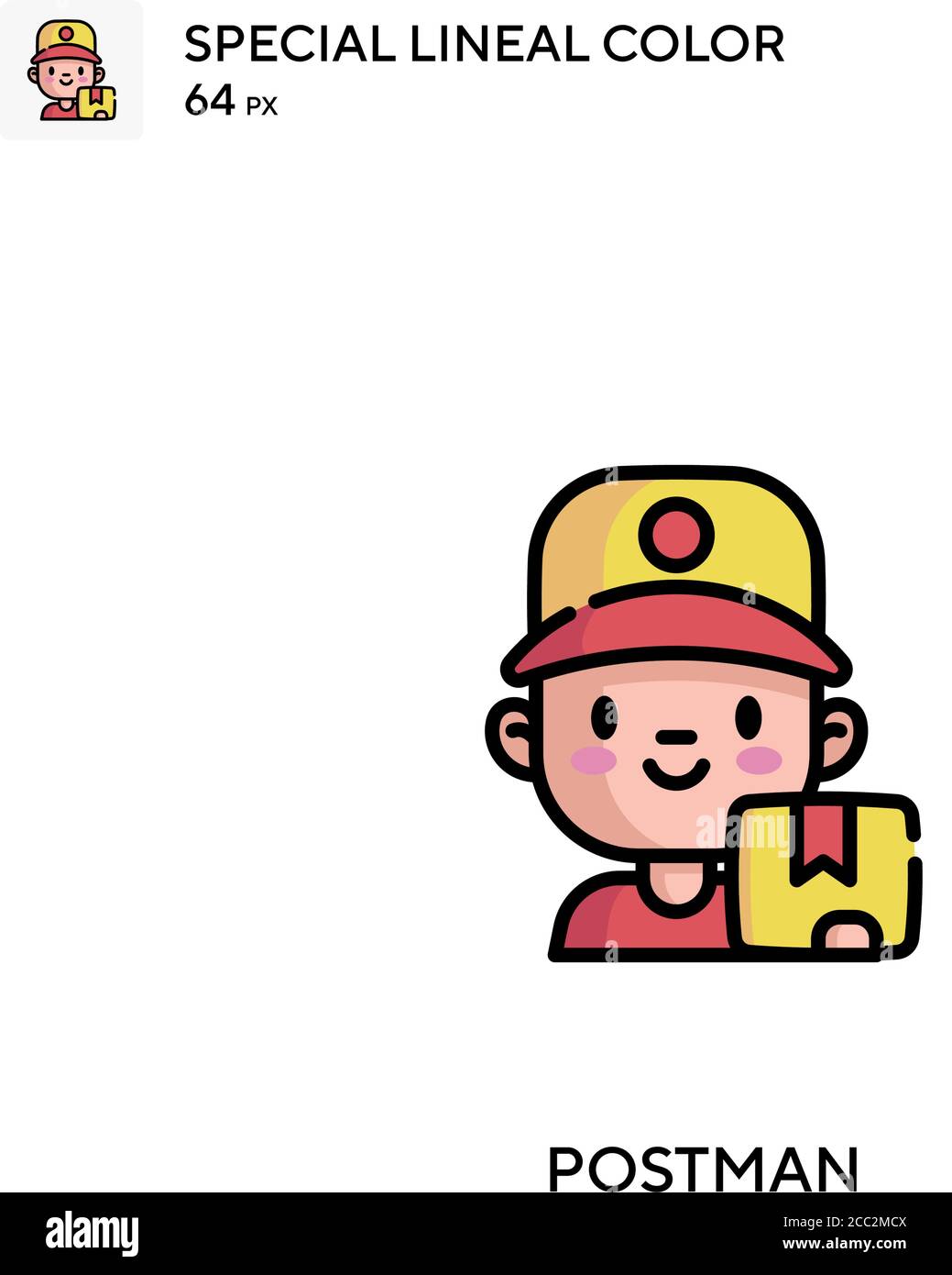 Postman Special lineal color vector icon. Postman icons for your ...