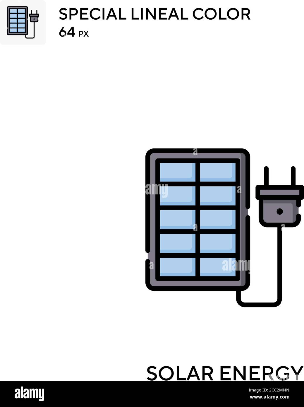 Solar energy Special lineal color vector icon. Solar energy icons for ...
