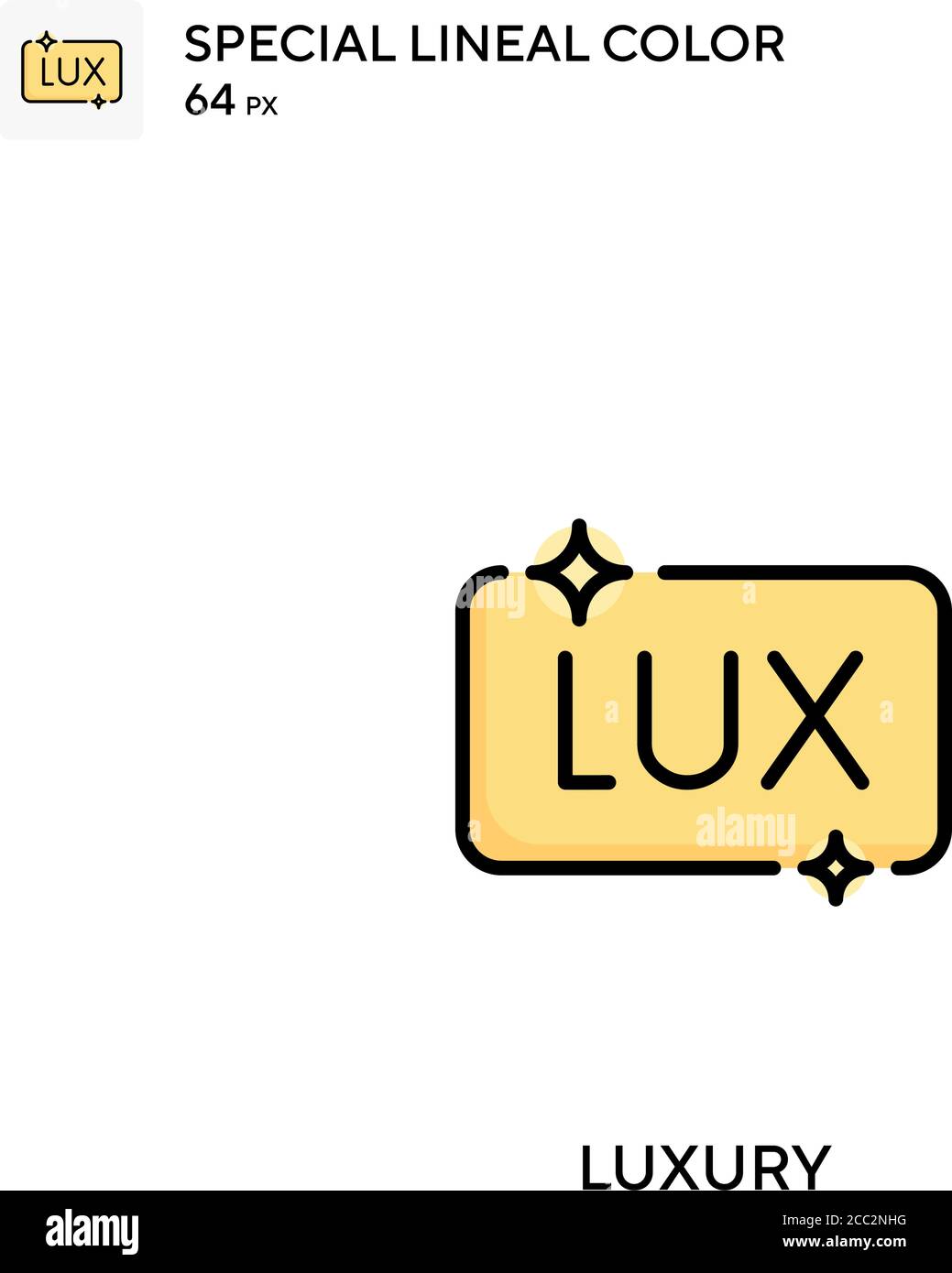 Luxury Special lineal color vector icon. Luxury icons for your business project Stock Vector
