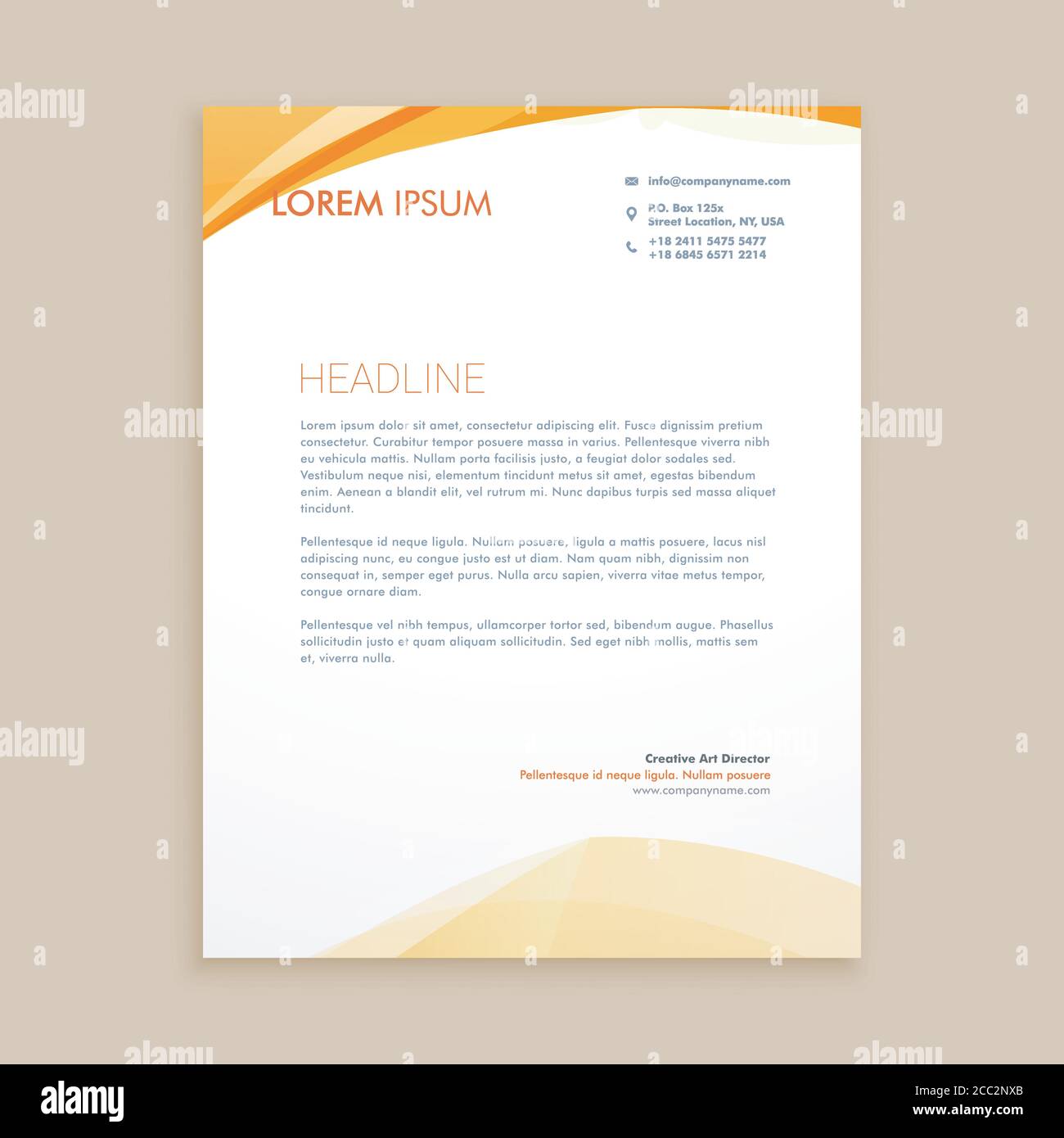 Simple Letterhead High Resolution Stock Photography and Images - Alamy In Photography Letterhead Templates