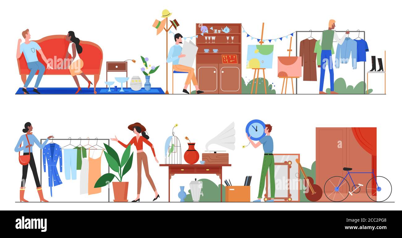 Man in market selling Stock Vector Images Alamy