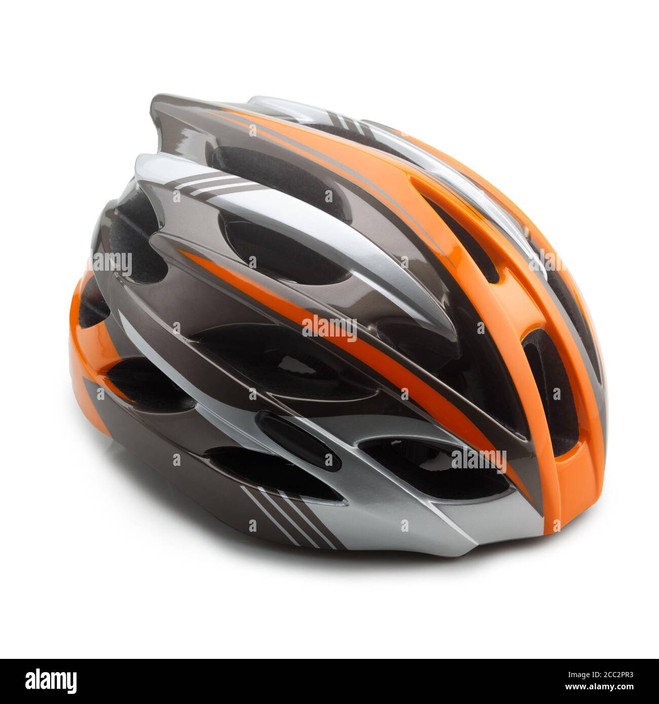 Side View of Bike Helmet Isolated On White Background Stock Photo - Alamy