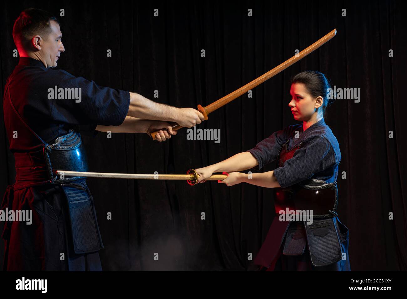 Samurai Fighting Two Swords Hi Res Stock Photography And Images Alamy