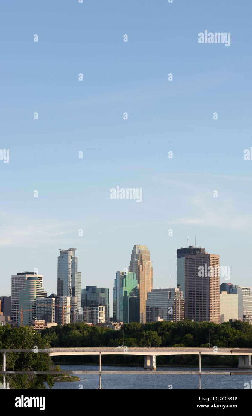 Minneapolis Skyline On Bridge Minneapolis City Skyline From Plymouth Road Hi res Stock Minneapolis Skyline On Bridge Minneapolis City Skyline From Plymouth Road Hi res Stock