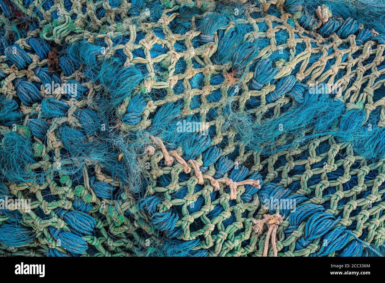 fishing net background Stock Photo