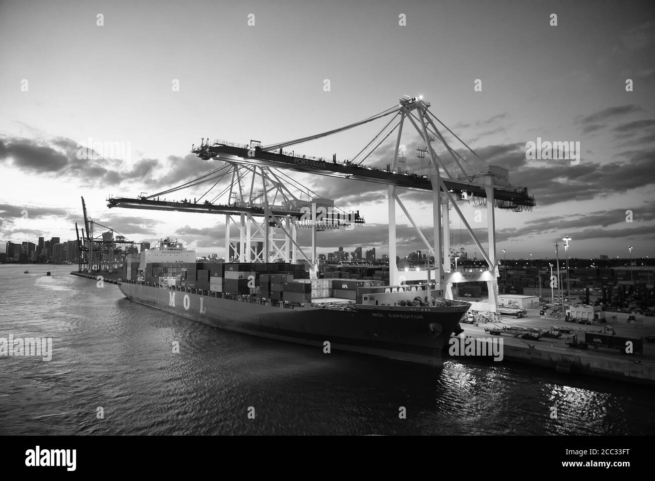 Haulage container Black and White Stock Photos & Images - Alamy