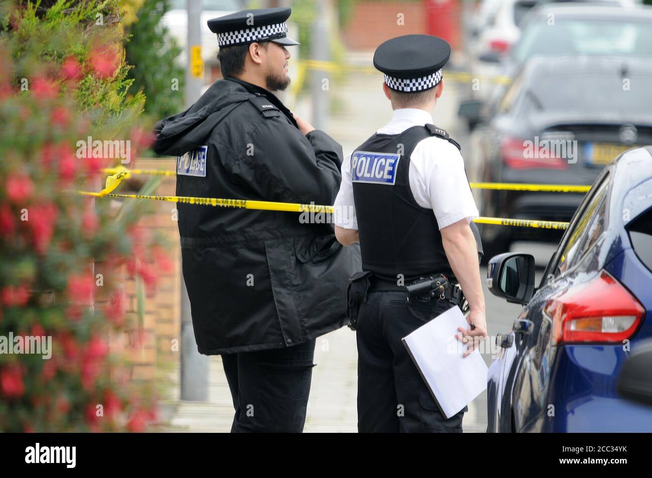 Merseyside police tape hi-res stock photography and images - Alamy