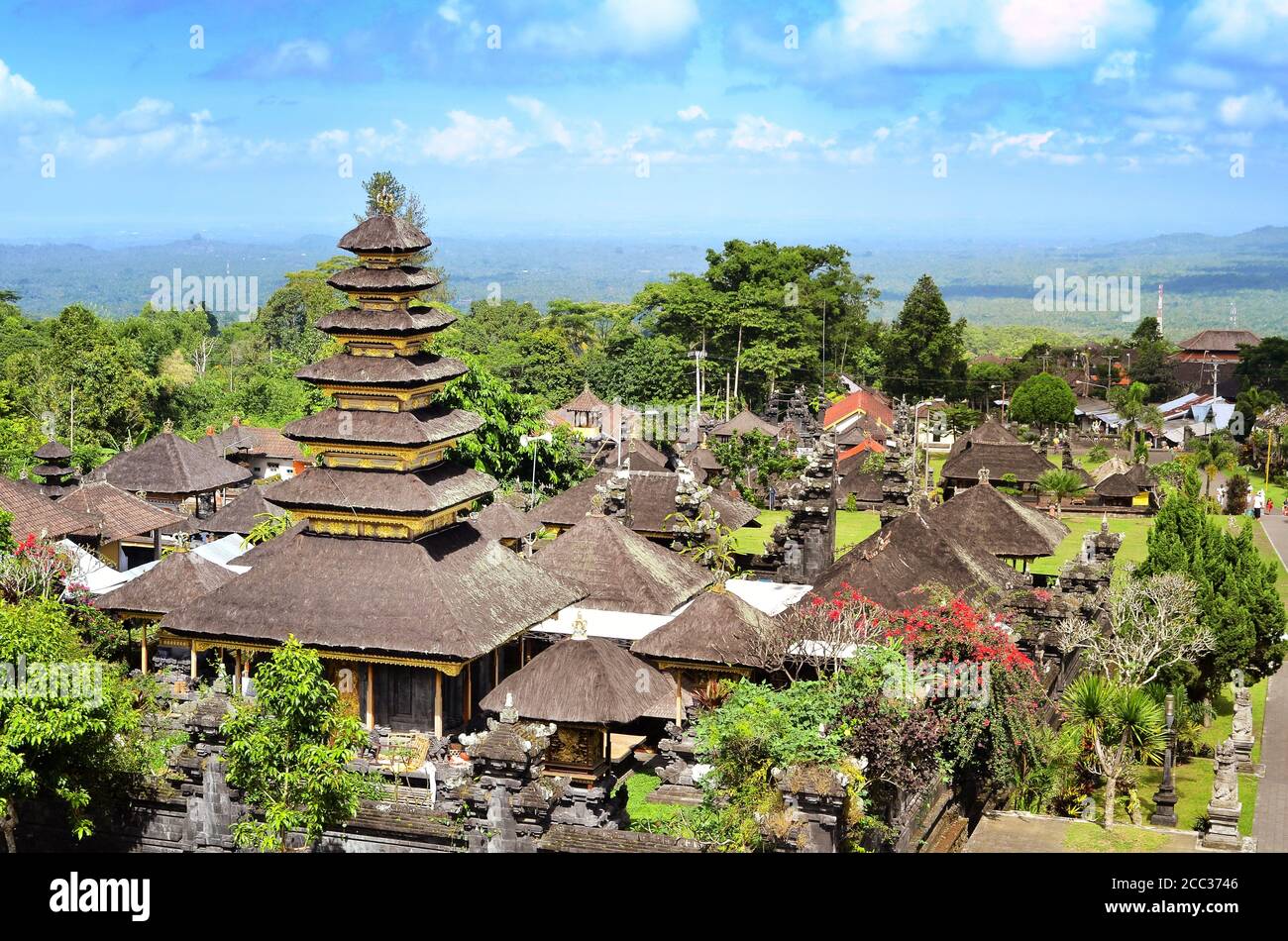 Pura Besakih temple Bali Stock Photo