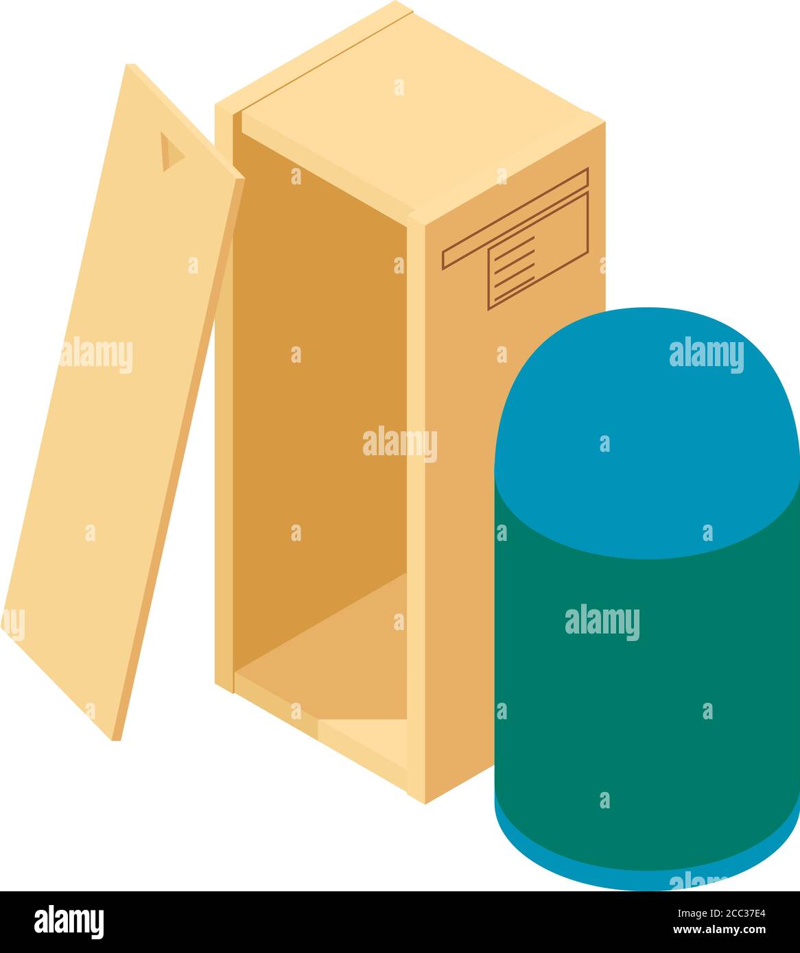 Different packaging icon, isometric style Stock Vector