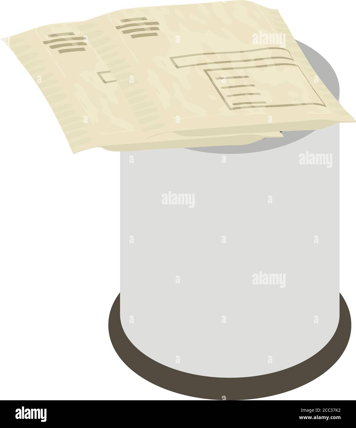 Reuse paper icon, isometric style Stock Vector