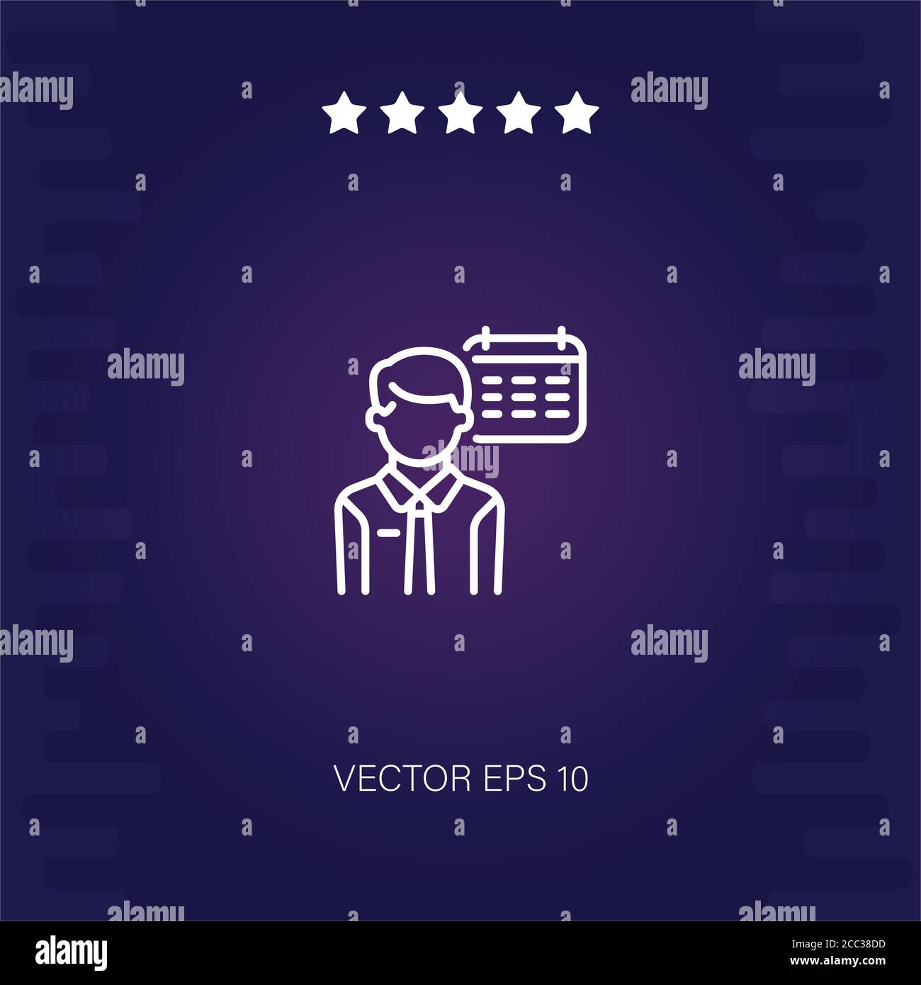 employee vector icon modern illustration Stock Vector Image & Art - Alamy