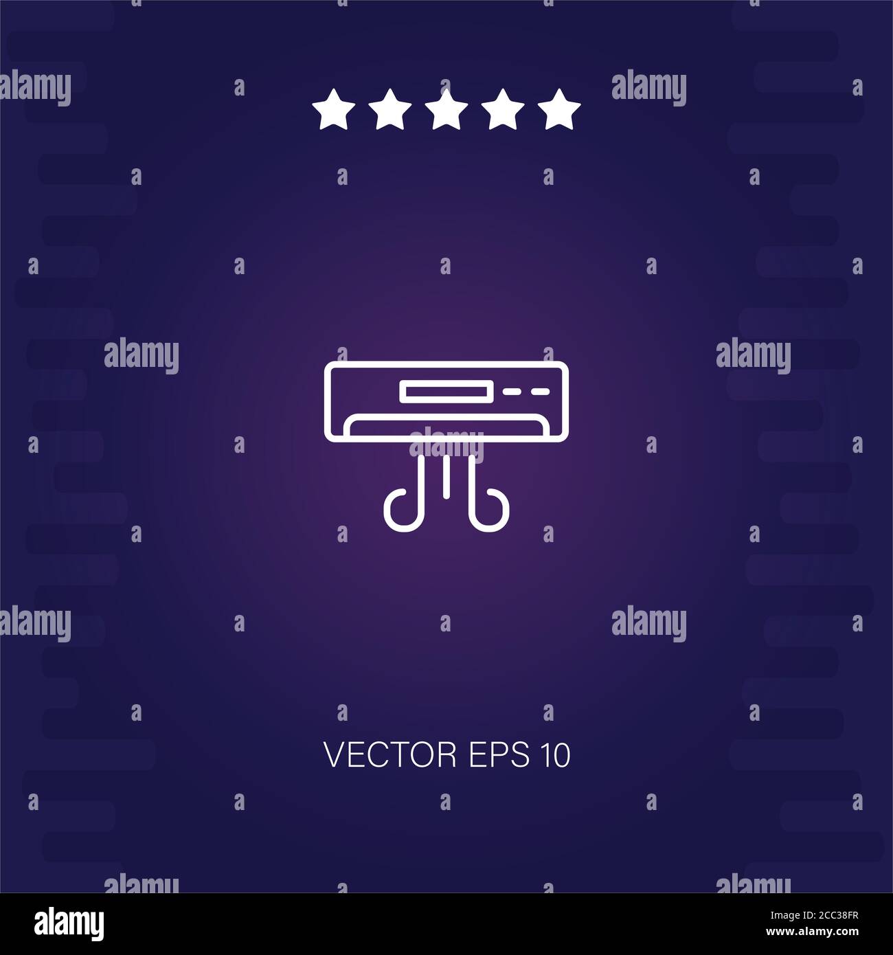 air conditioner vector icon modern illustration Stock Vector Image ...