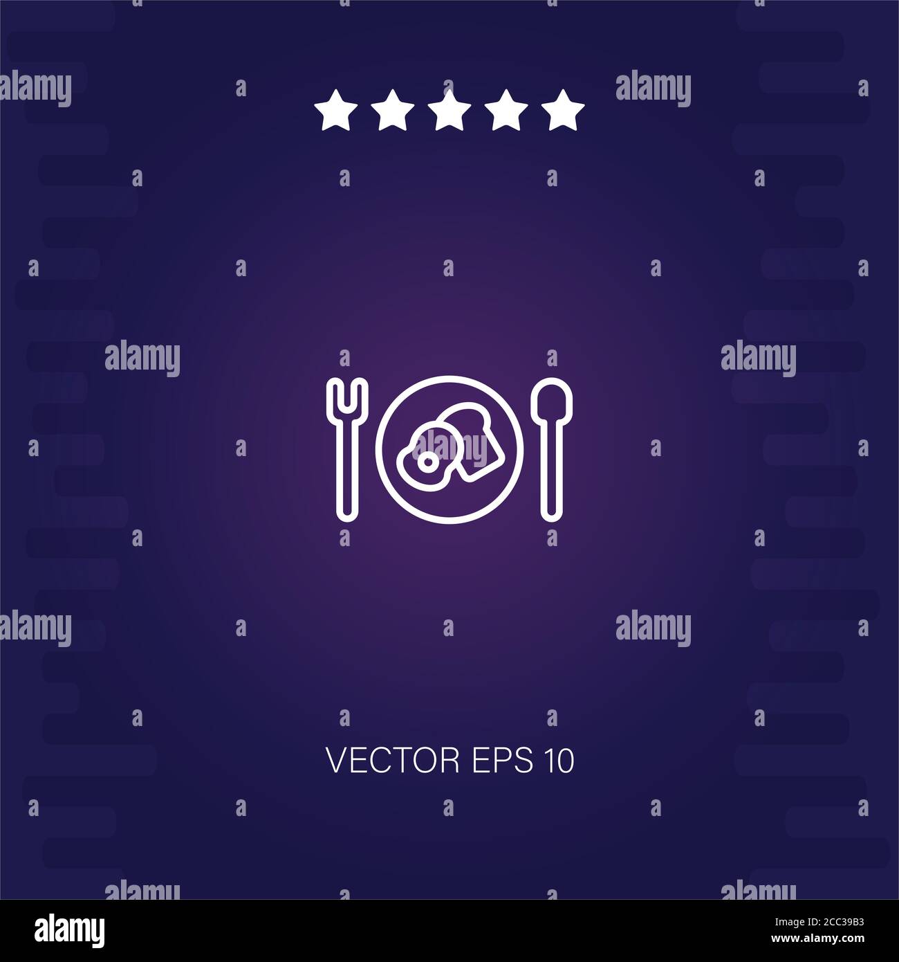 breakfast vector icon modern illustration Stock Vector Image & Art - Alamy