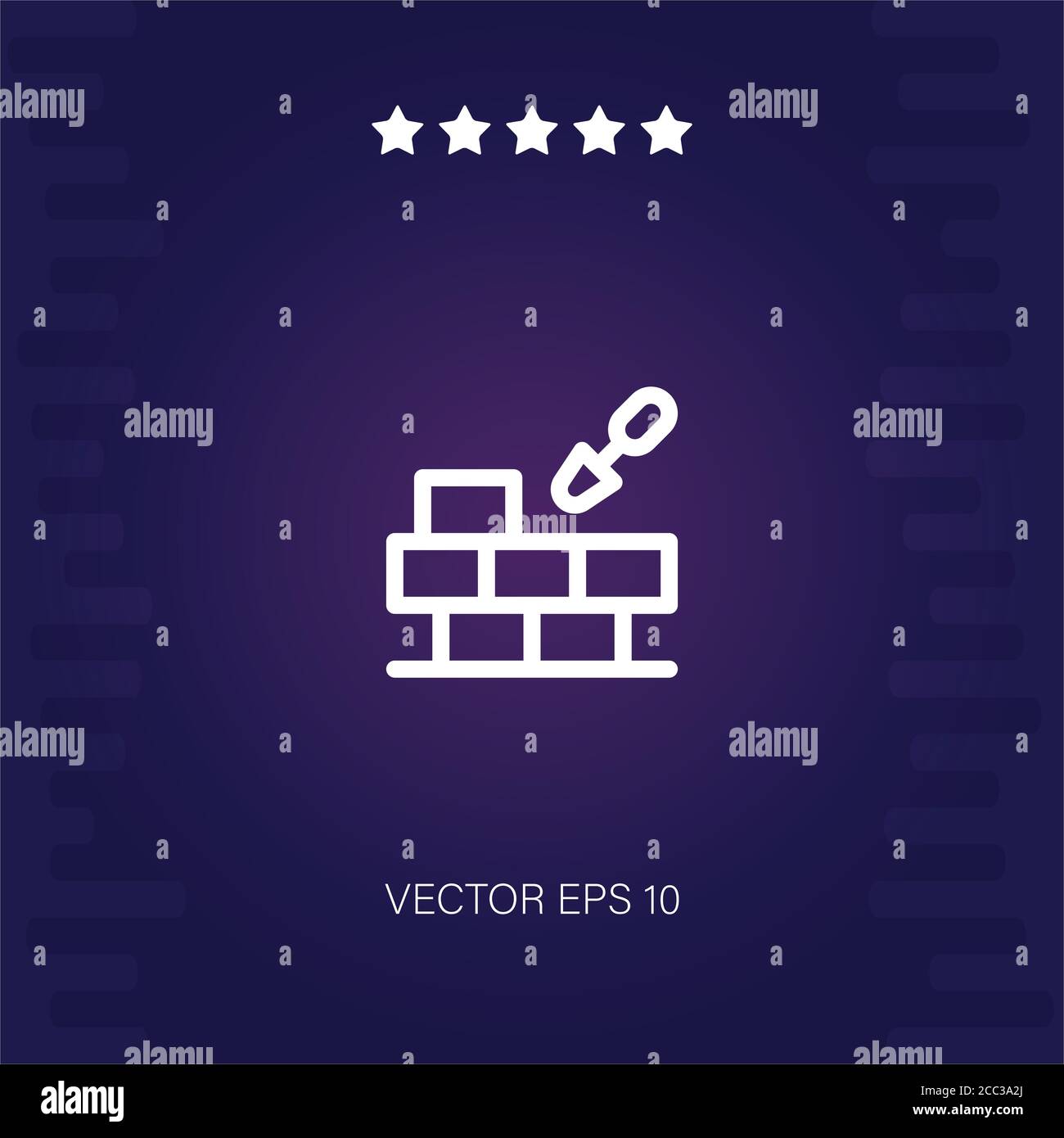 brick wall vector icon modern illustration Stock Vector Image & Art - Alamy