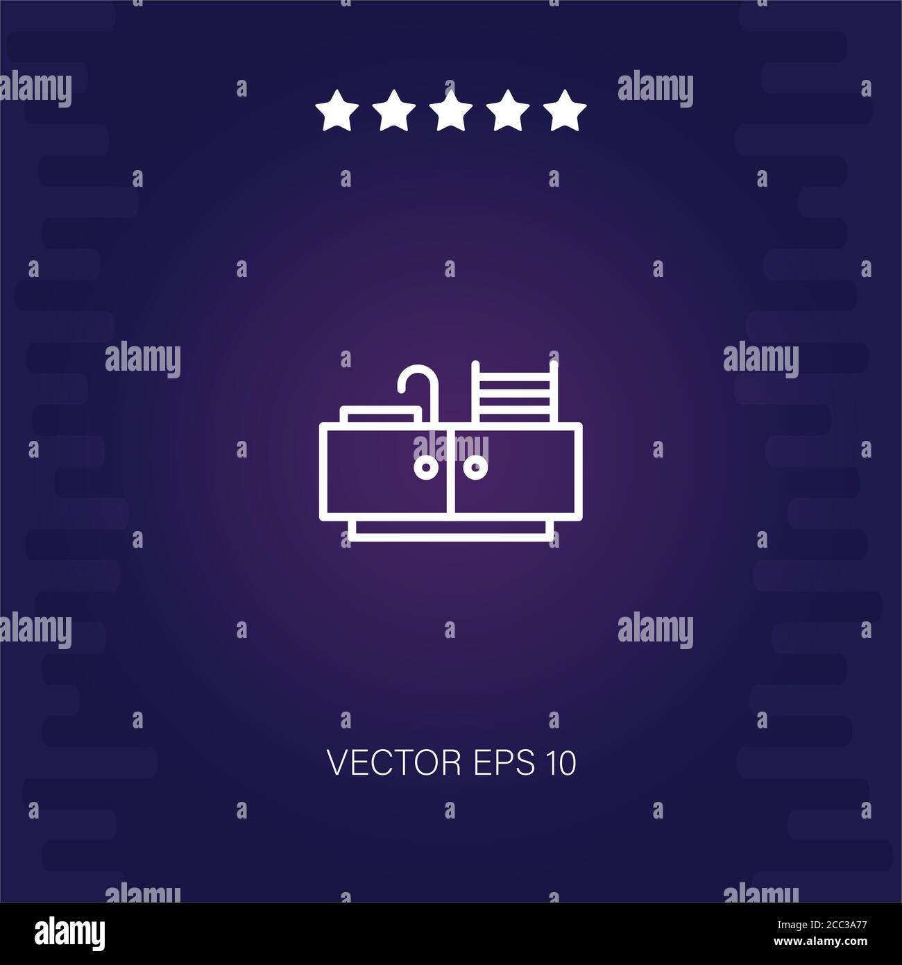 kitchen vector icon modern illustration Stock Vector Image & Art - Alamy