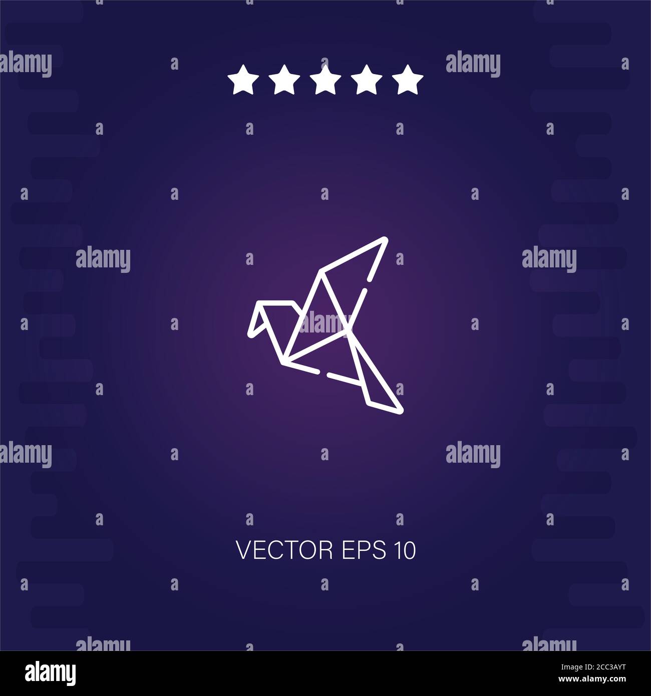 origami vector icon modern illustration Stock Vector Image & Art - Alamy