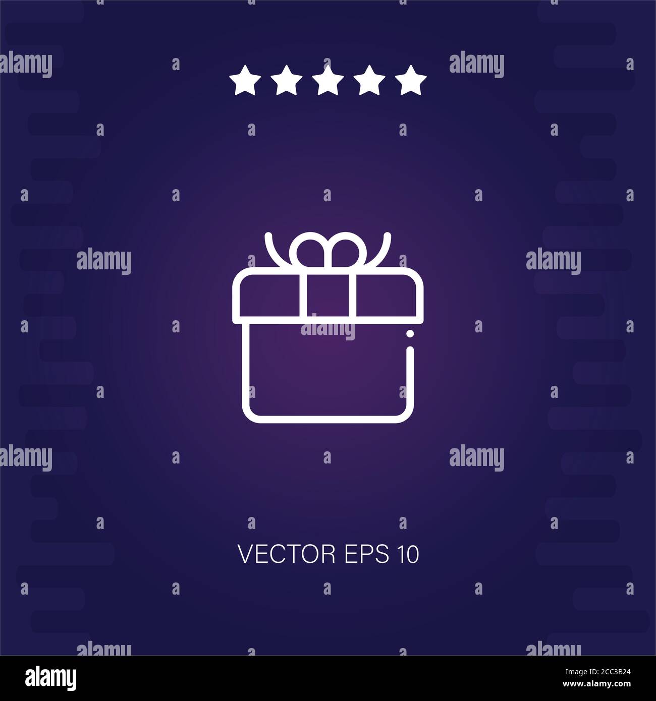 gift vector icon modern illustration Stock Vector