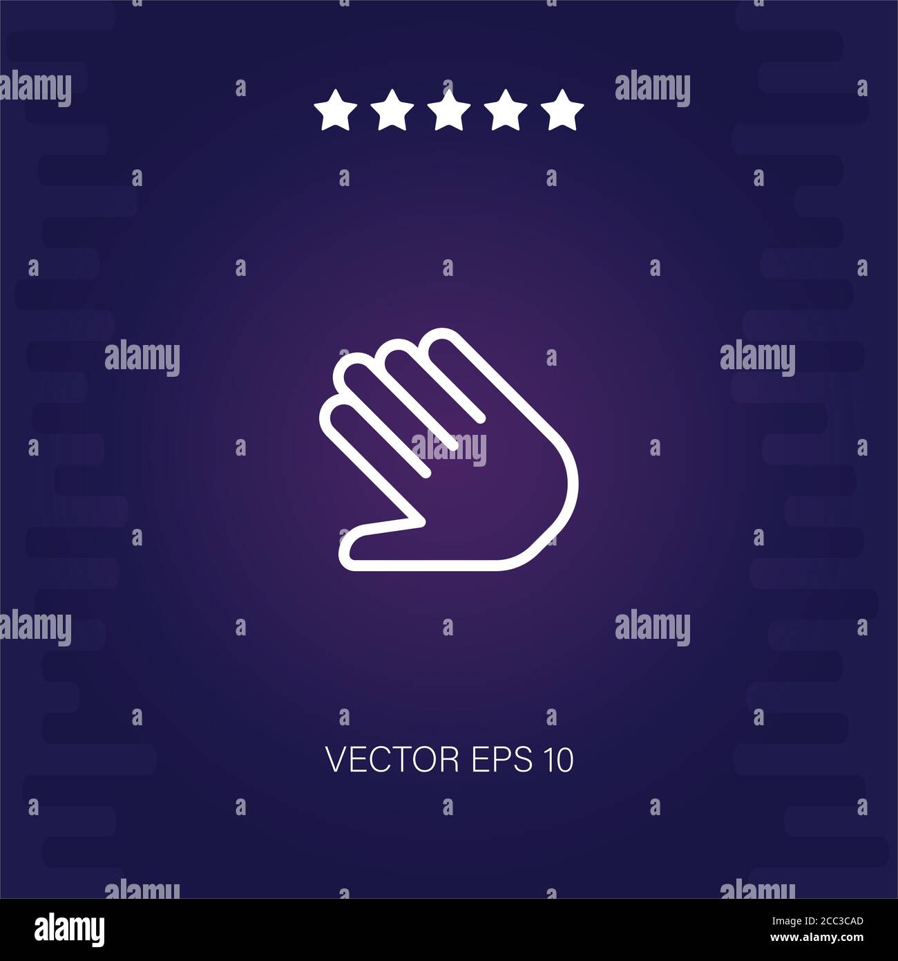 hand vector icon modern illustration Stock Vector Image & Art - Alamy