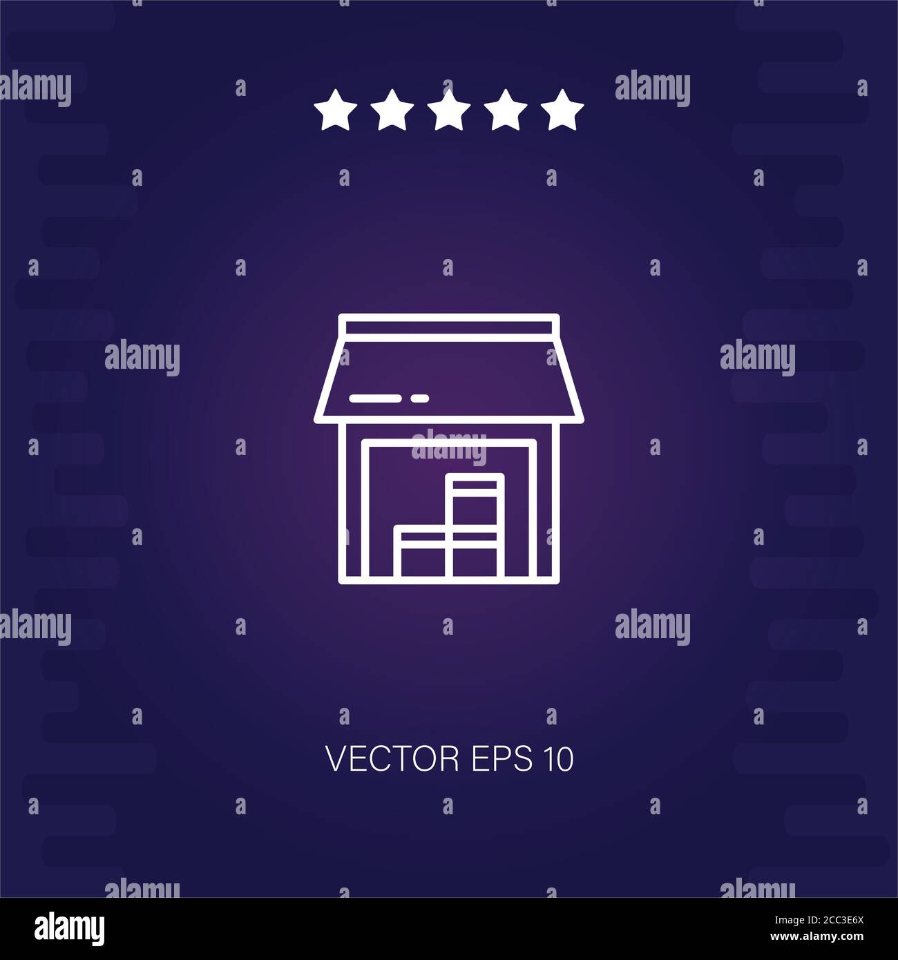 storage vector icon modern illustration Stock Vector