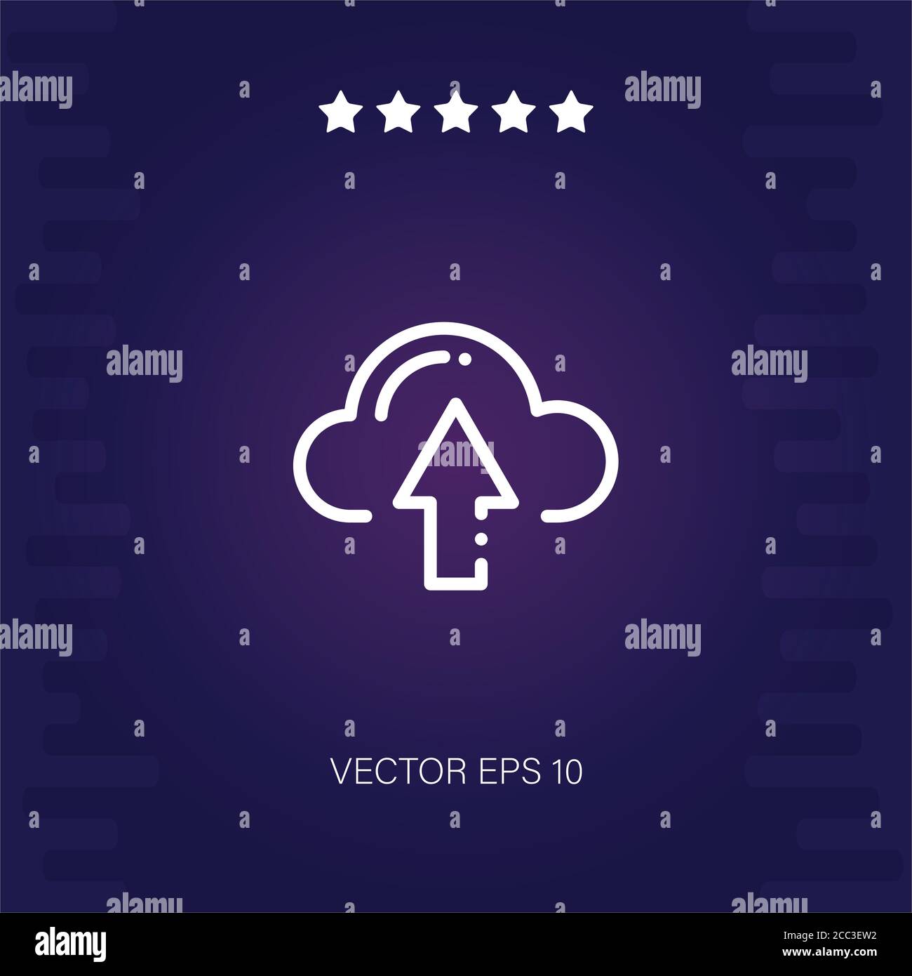 upload vector icon modern illustration Stock Vector Image & Art - Alamy