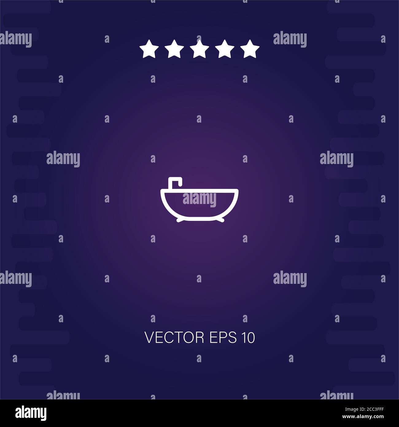 bathtub vector icon modern illustration Stock Vector Image & Art - Alamy