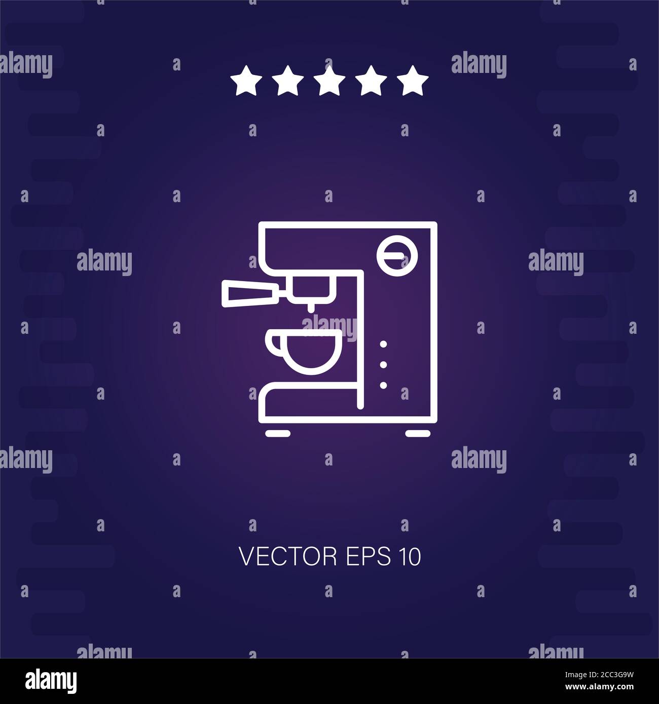 coffee machine vector icon modern illustration Stock Vector Image & Art ...