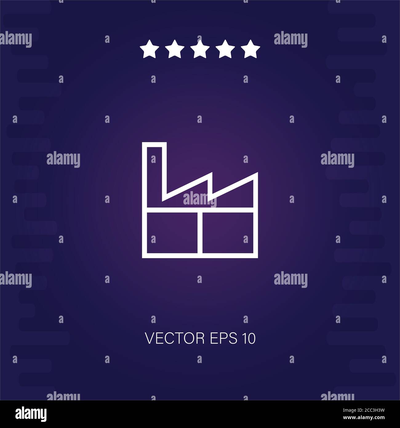 factory vector icon modern illustration Stock Vector Image & Art - Alamy