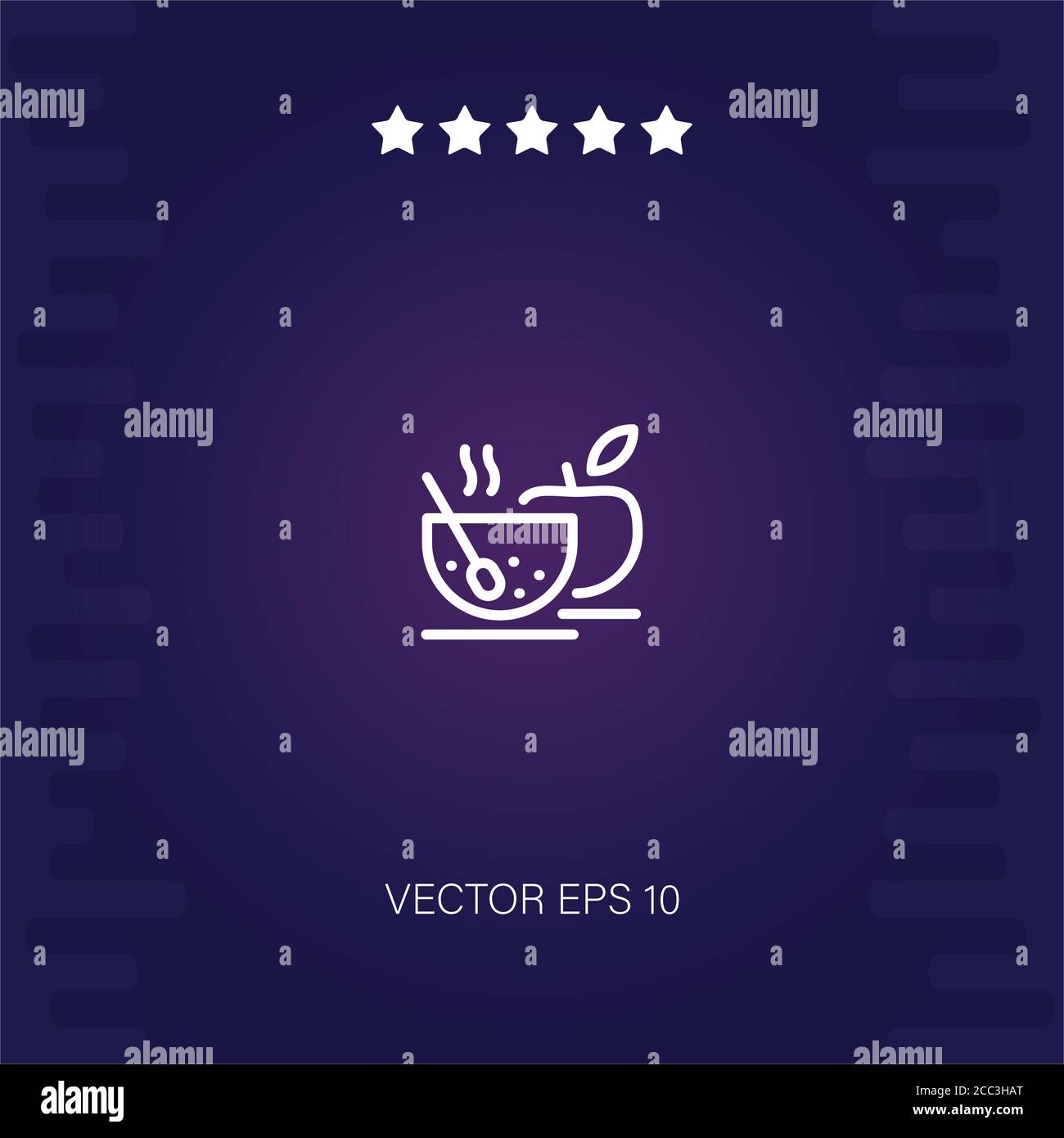 healthy breakfast vector icon modern illustration Stock Vector Image ...
