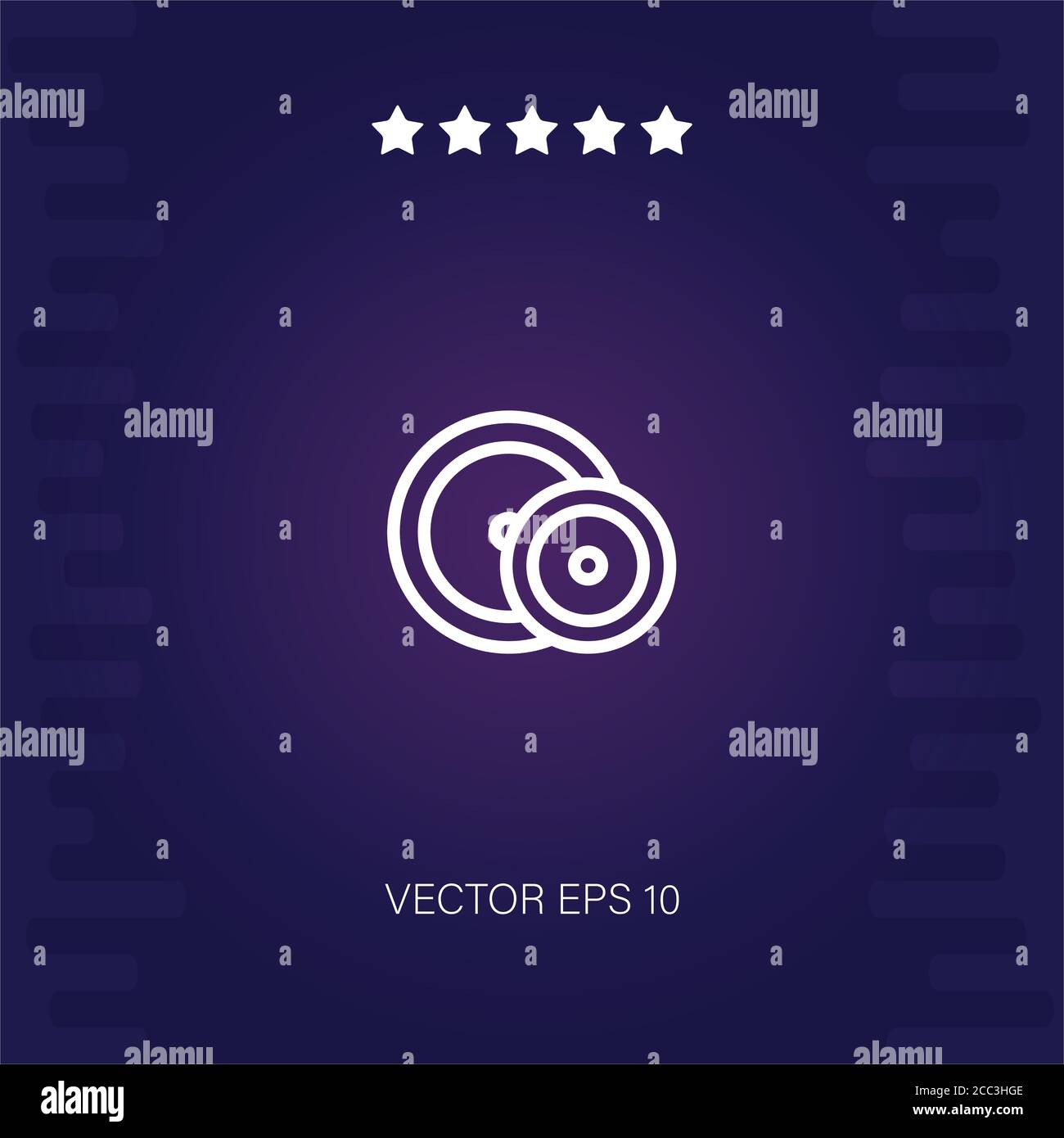 iron shoots vector icon modern illustration Stock Vector