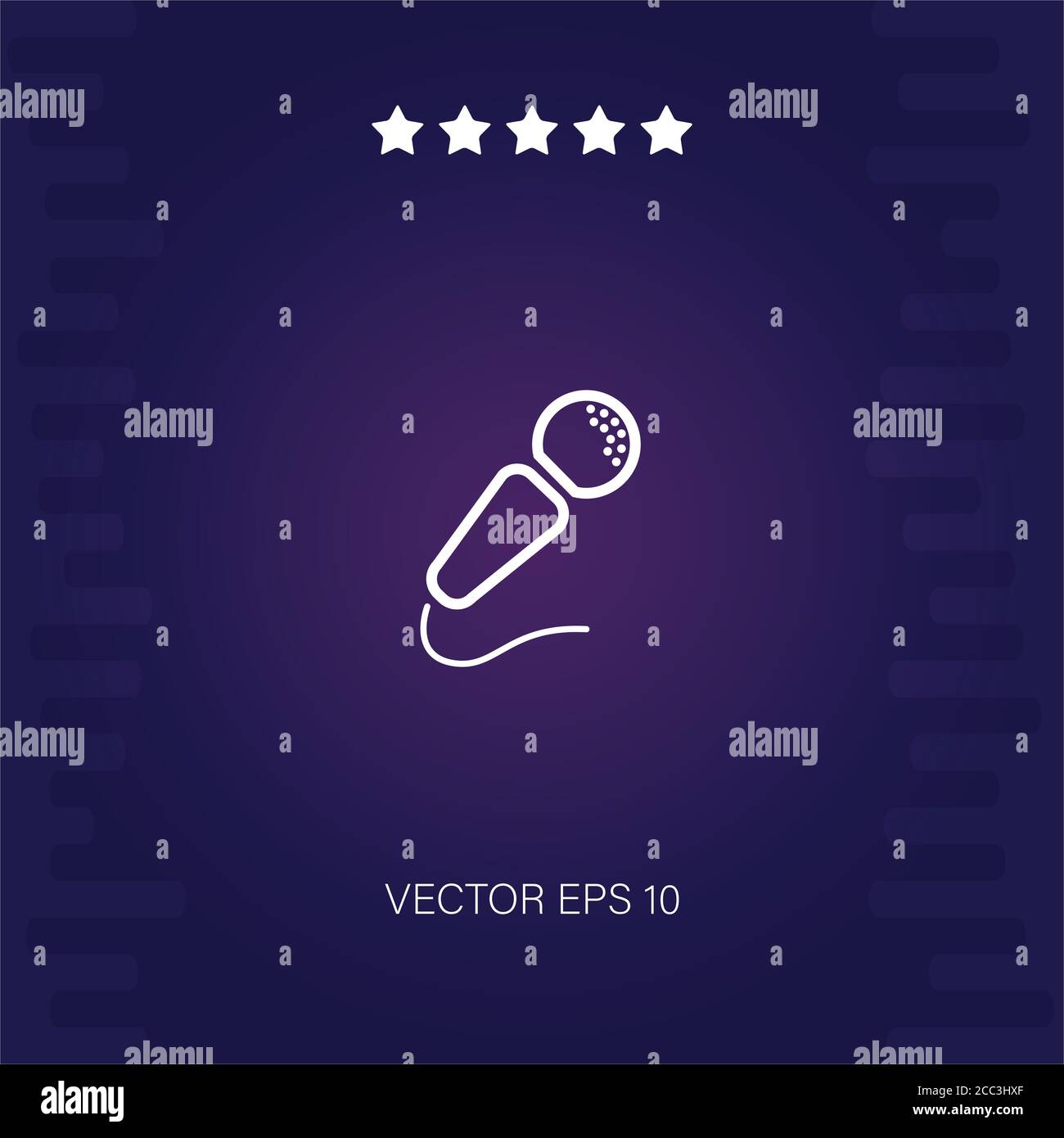 microphone vector icon modern illustration Stock Vector Image & Art - Alamy