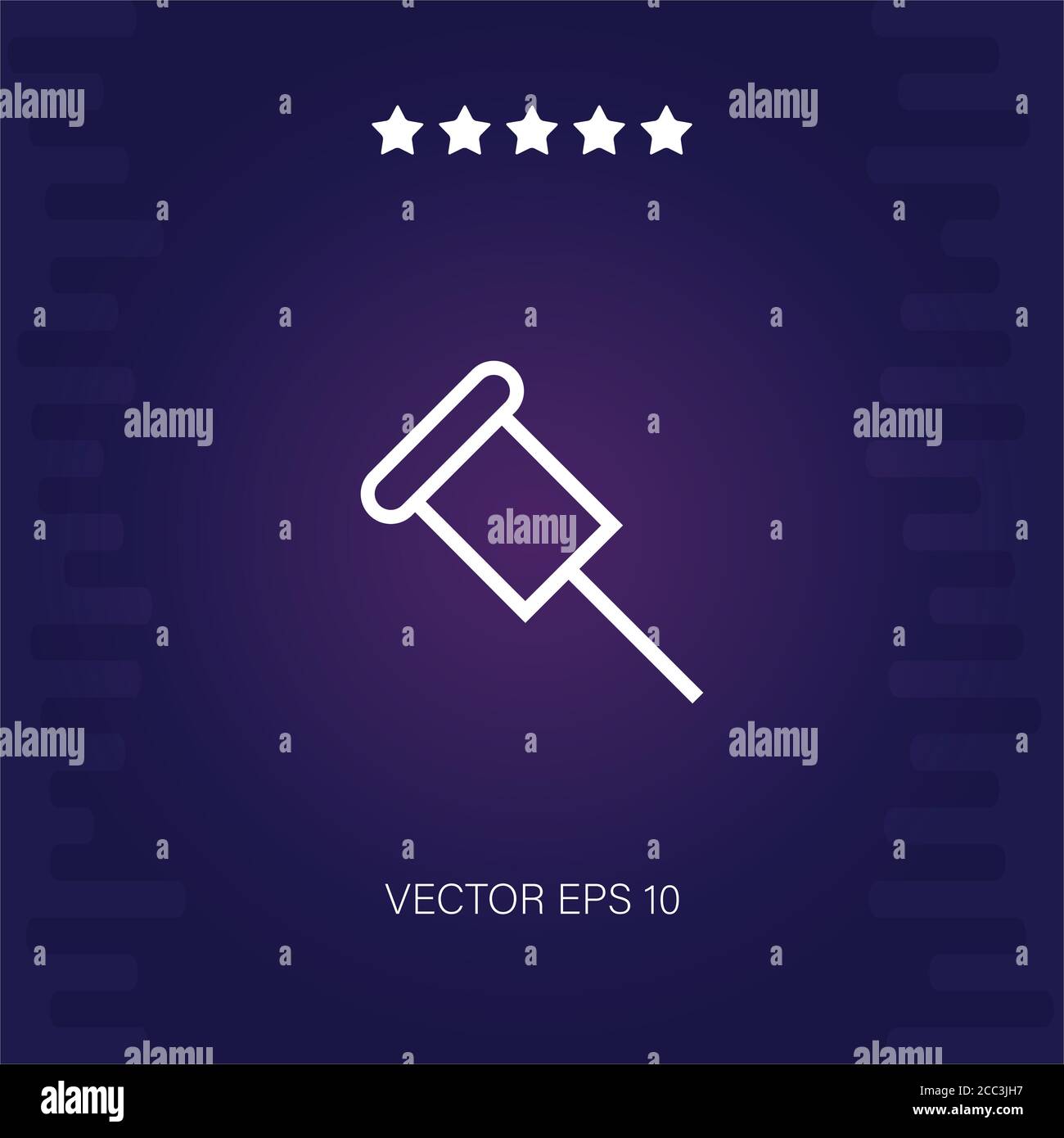 push pin vector icon modern illustration Stock Vector Image & Art - Alamy