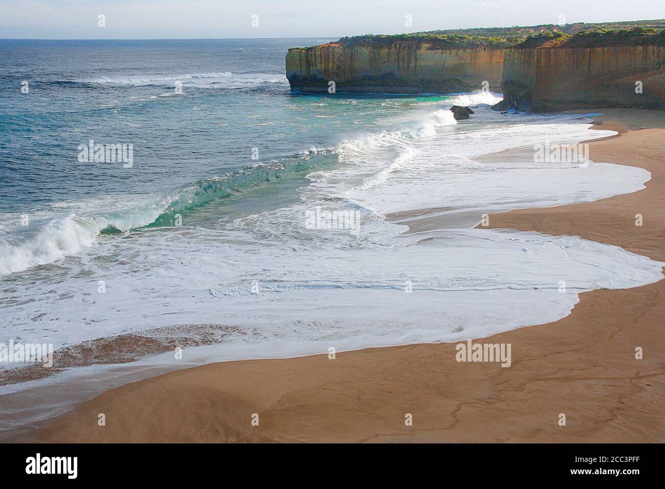 Foam Pattern Left By Waves. Stock Photo
