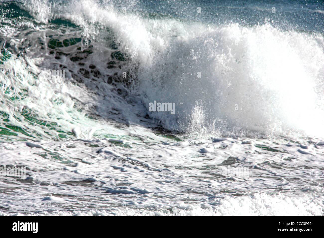 Big Waves On Australian Coast. Stock Photo