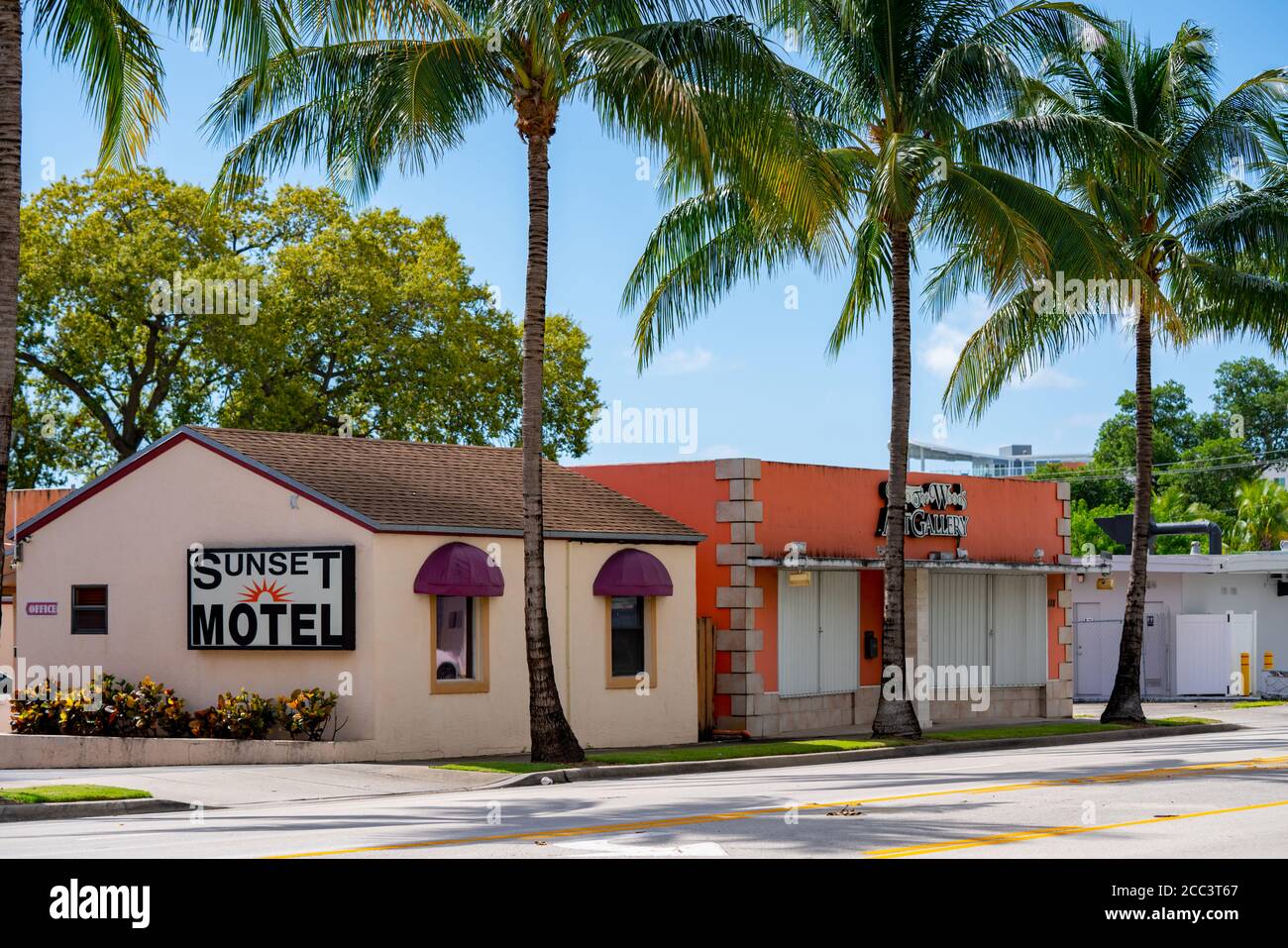 Photo of Sunset Motel Dania Beach FL USA Stock Photo
