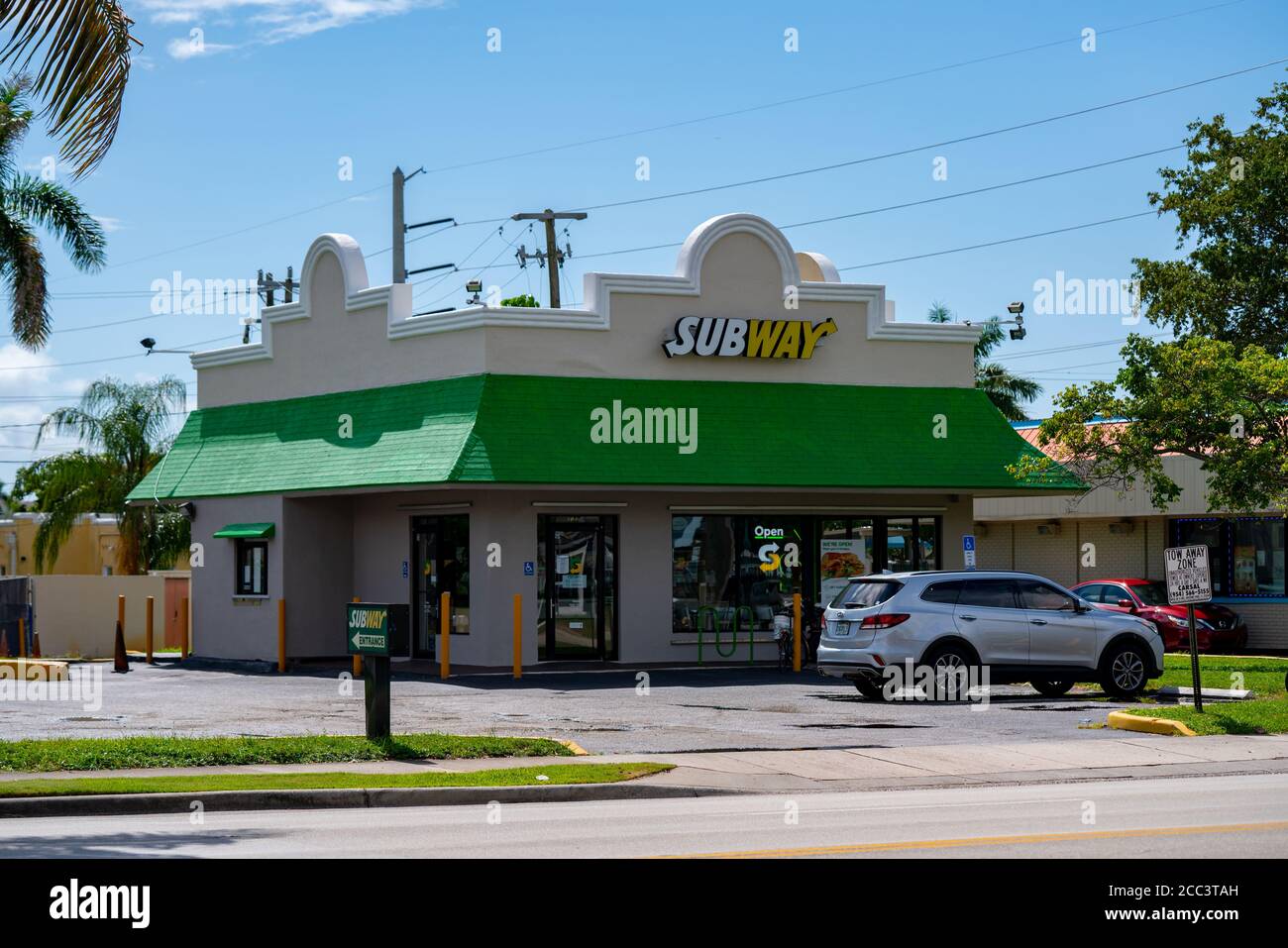 Subway Restaurant Dania Beach FL USA Stock Photo