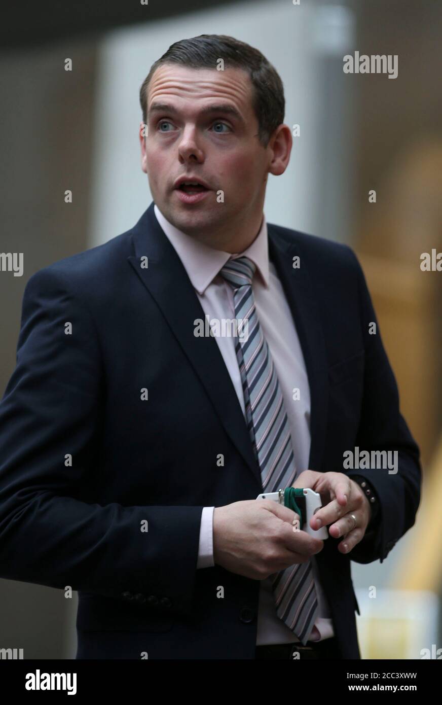 Scottish Conservative Leader Douglas Ross in the Scottish Parliament