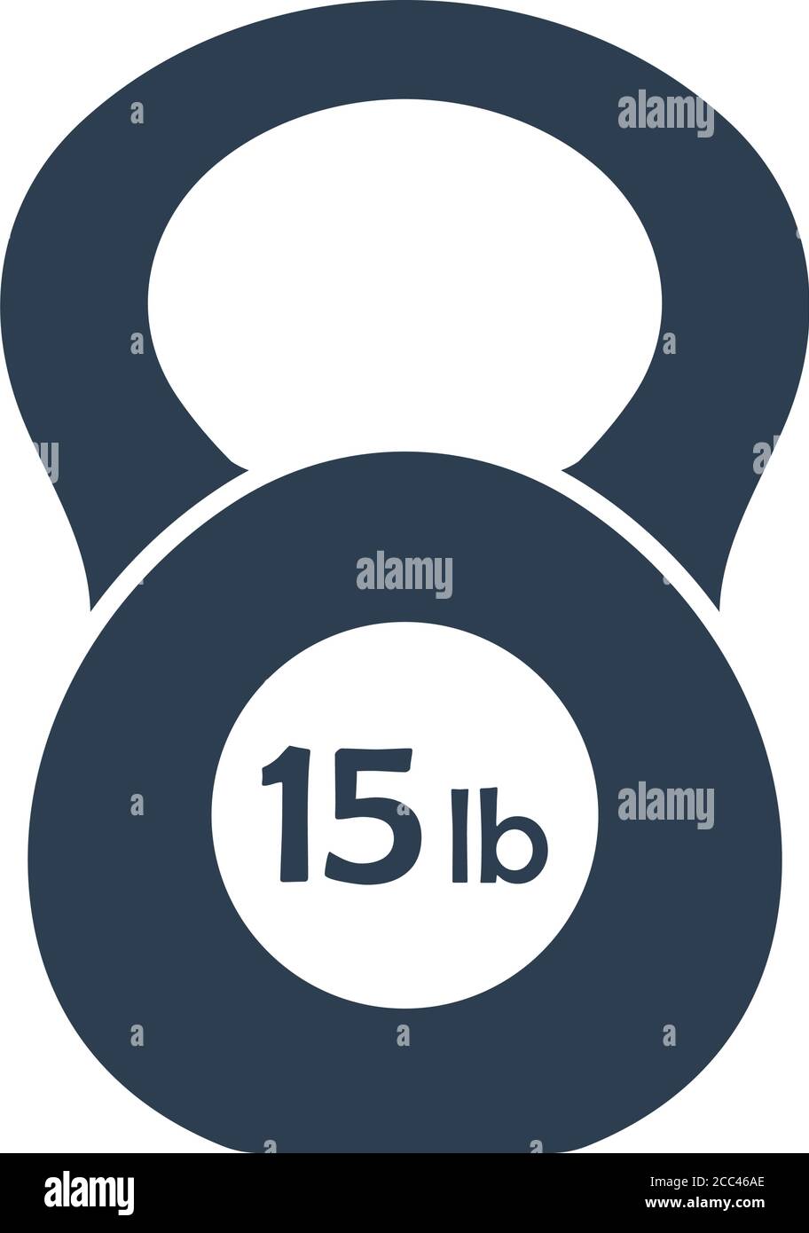 Kettlebell Icon. Flat Color Design. Vector Illustration Stock Vector ...