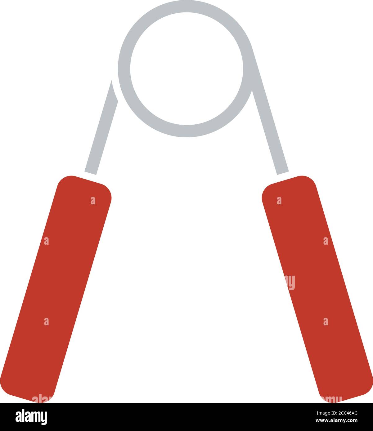 Icon Of Hands Expander. Flat Color Design. Vector Illustration Stock ...