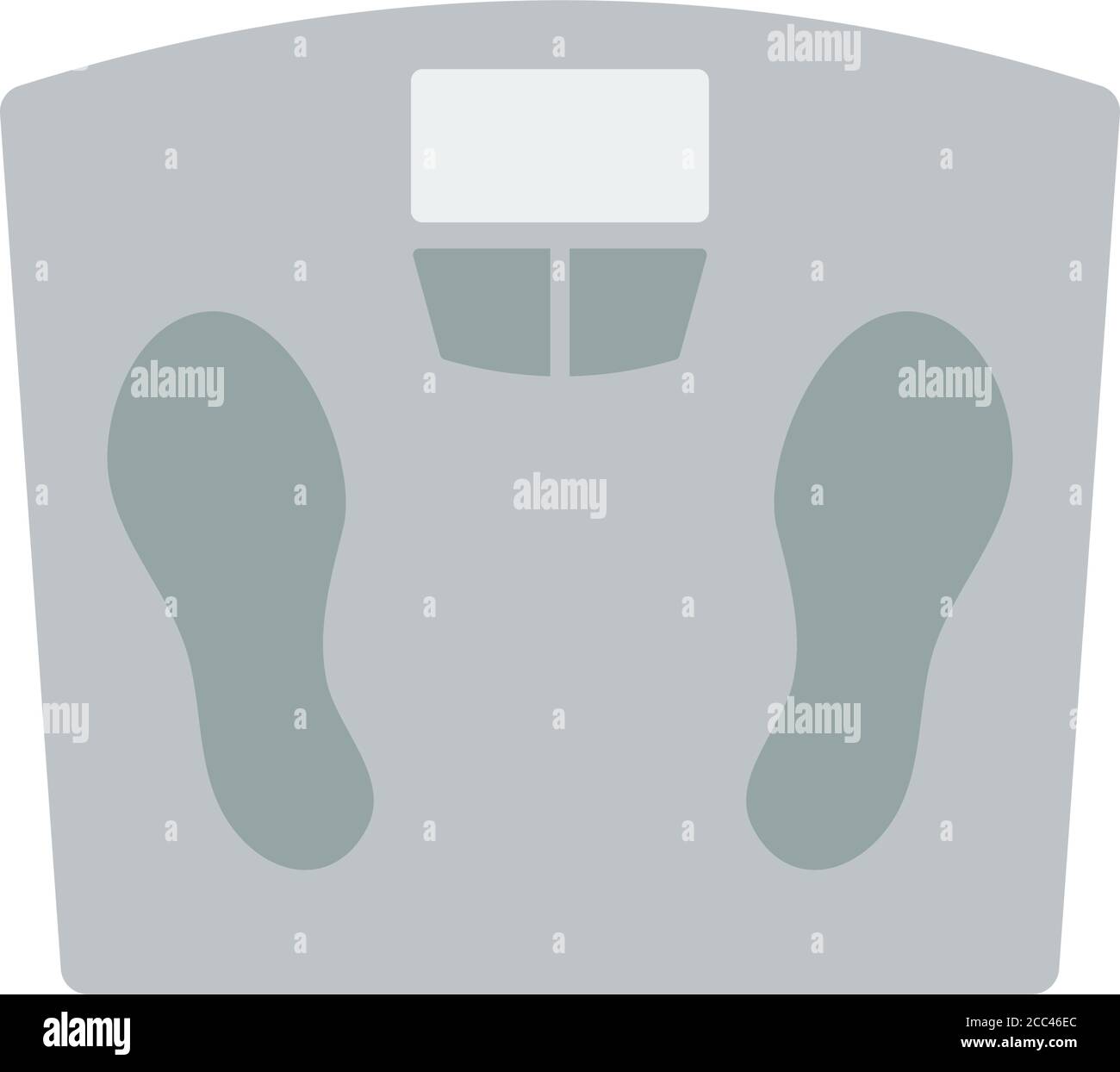 Icon Floor Scales Of. Flat Color Design. Vector Illustration Stock ...