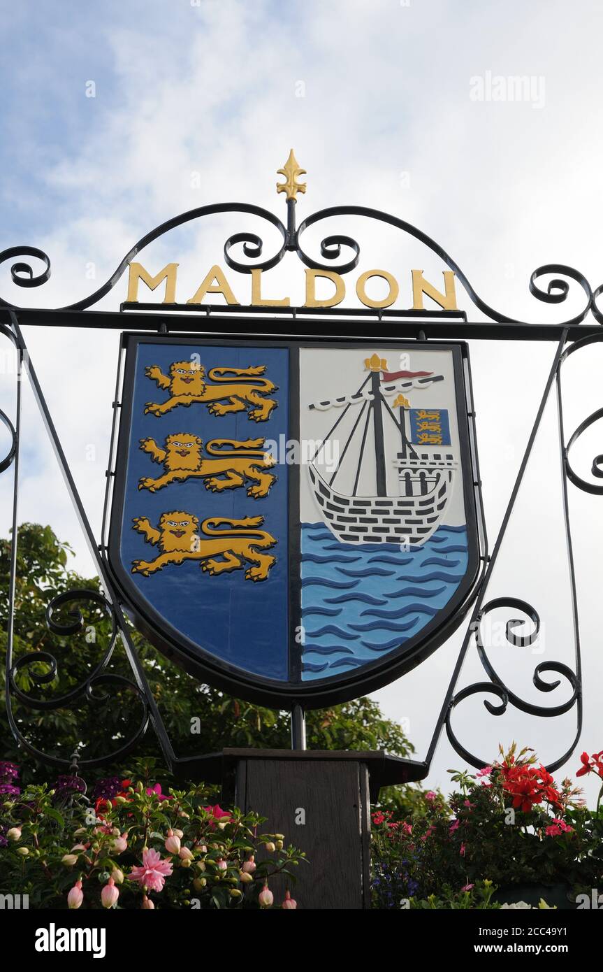 Maldon town sign hires stock photography and images Alamy