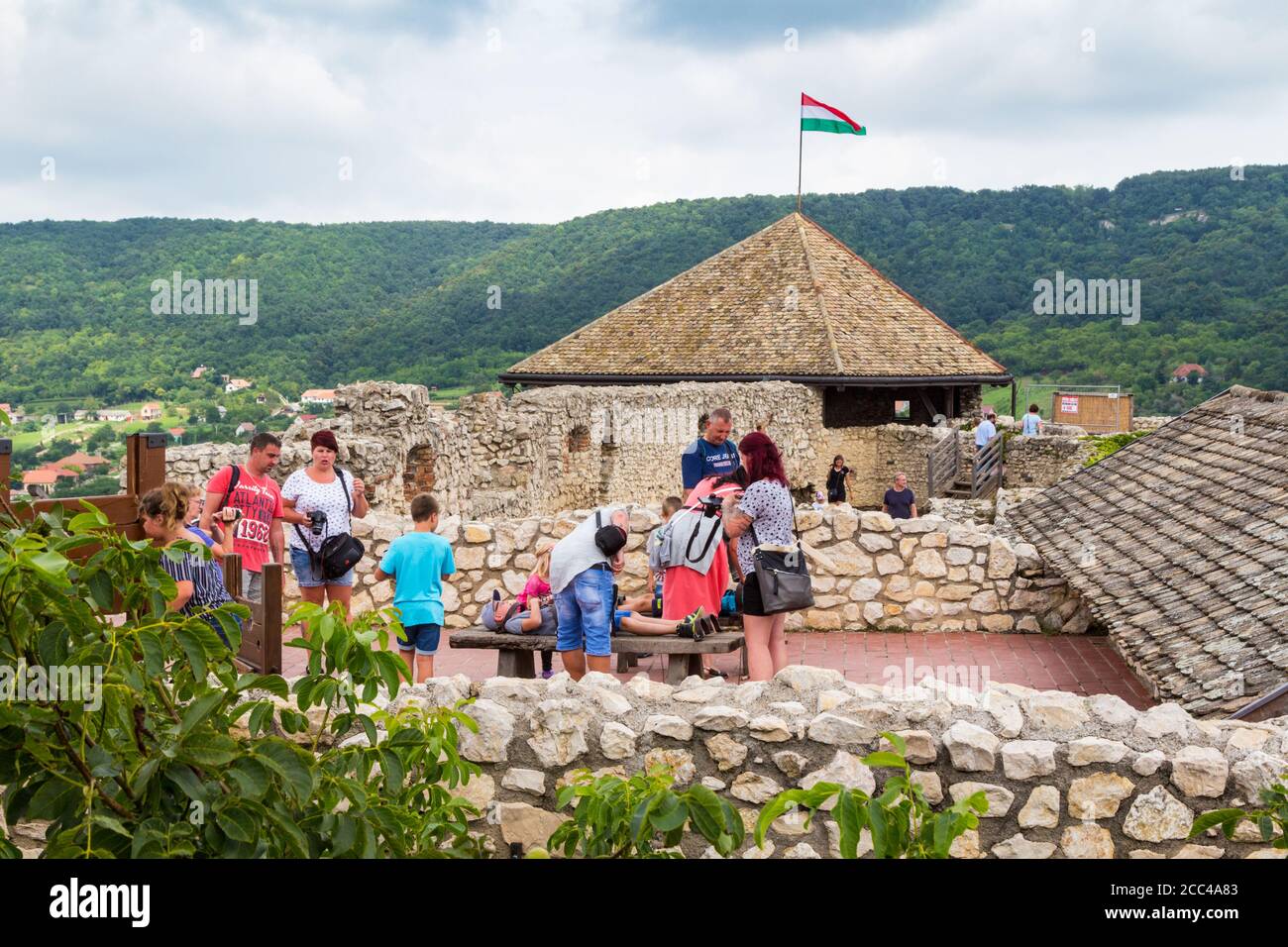 Medieval instruments of torture in Castle of Sumeg, Hungary Stock Photo