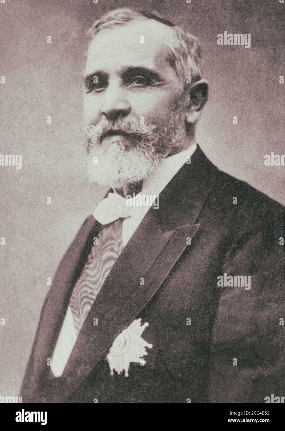 Emile Loubet (1838 – 1929) was the 45th Prime Minister of France and later President of the French Republic (1899–1906). Stock Photo