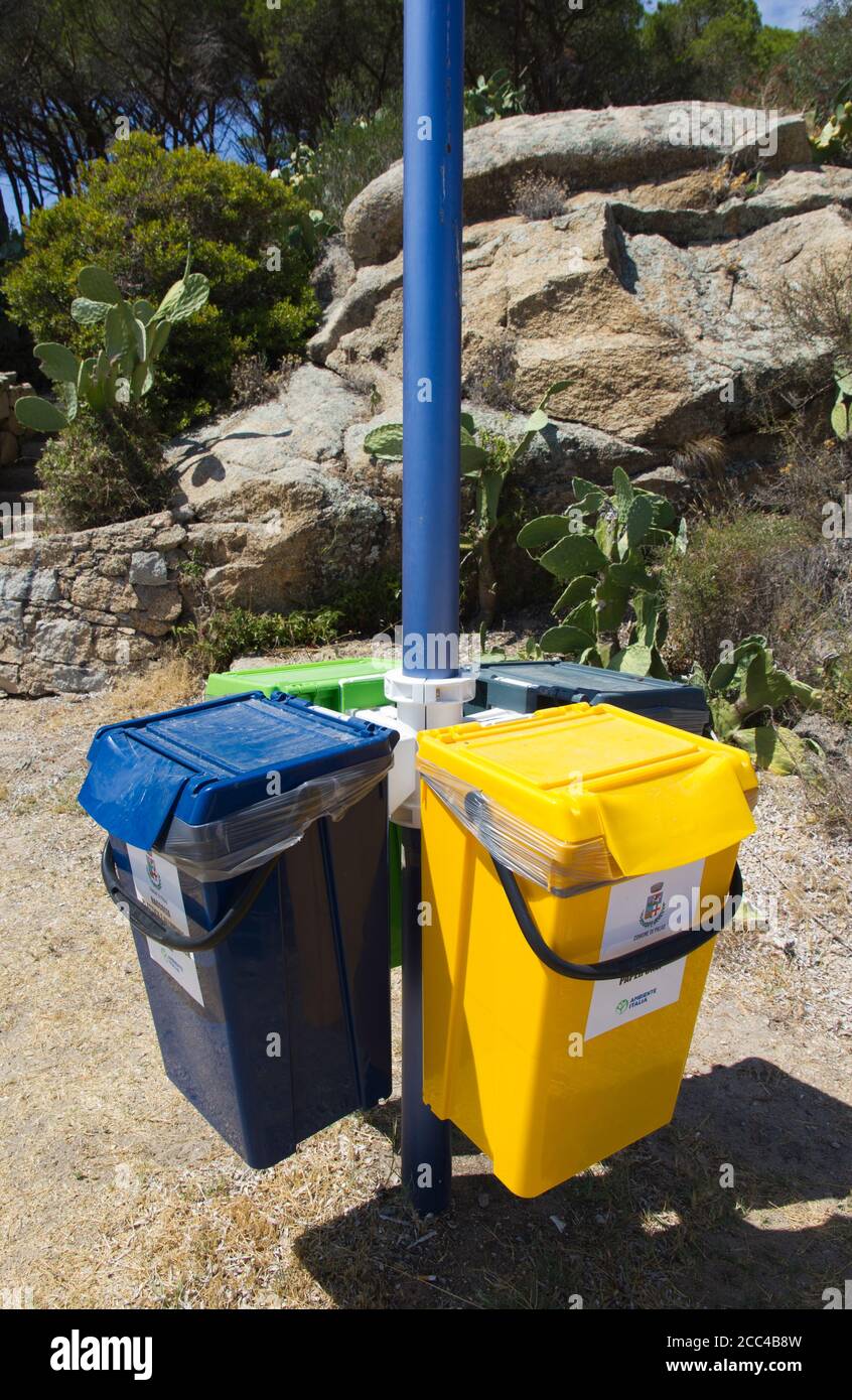 Sardinia recycling Stock Photo