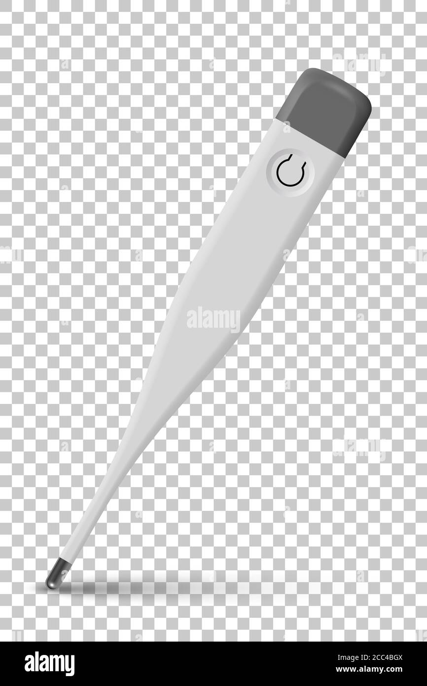 Medical thermometer showing normal temperature. Medicine and healthcare. Examination, diagnosis and treatment strategy selection. Vector object Stock Vector